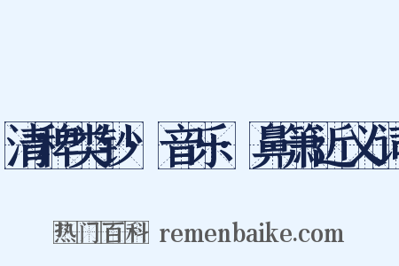 清稗类钞·音乐·鼻箫近义词是什么意思的图片